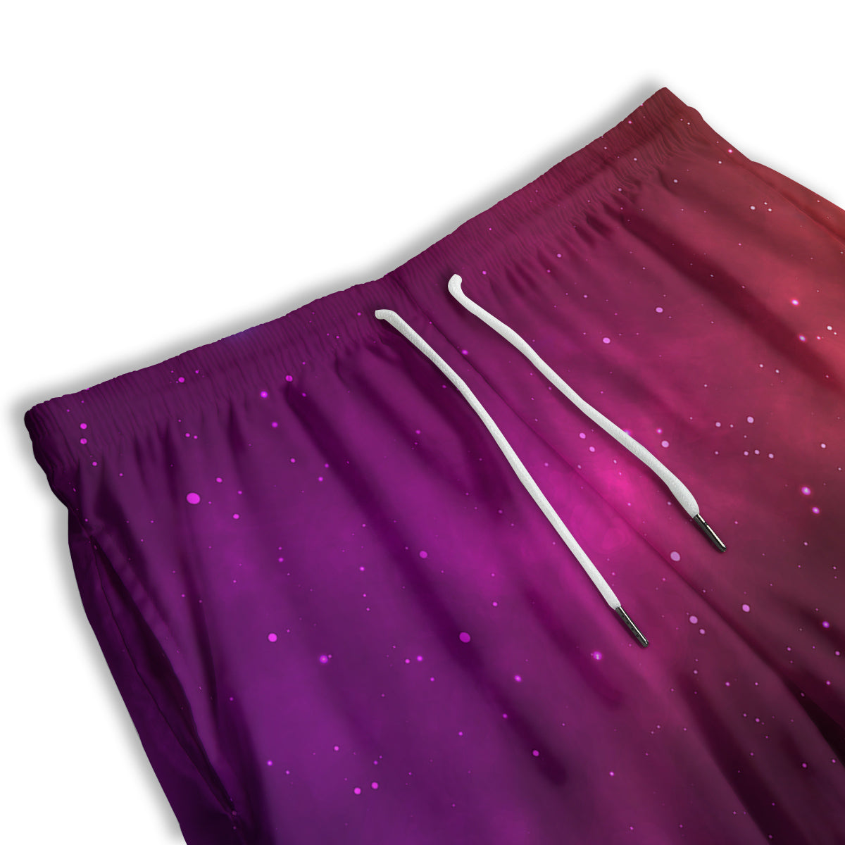 Galaxy Space Colorful Stardust Print Men's Athletic Shorts
