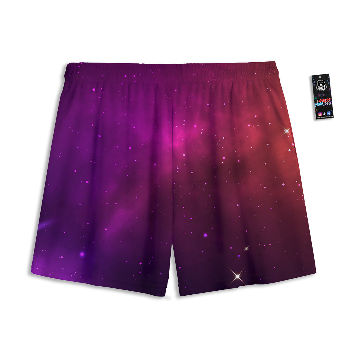 Frozen Leaf Oak Print Mesh Shorts