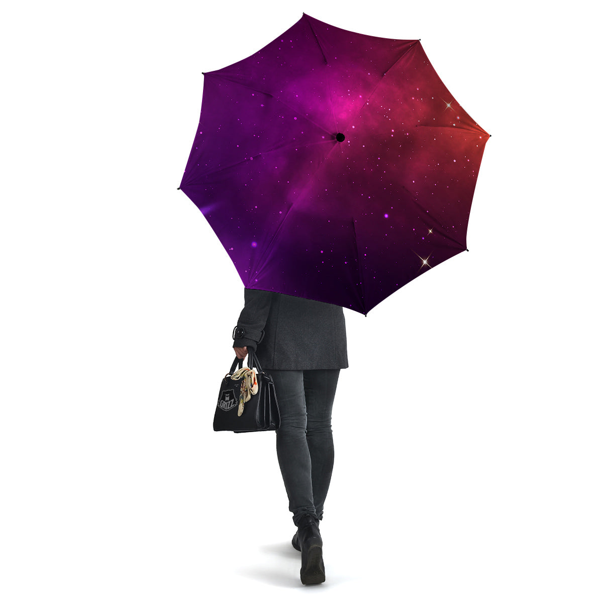 Galaxy Space Colorful Stardust Print Umbrella-grizzshop