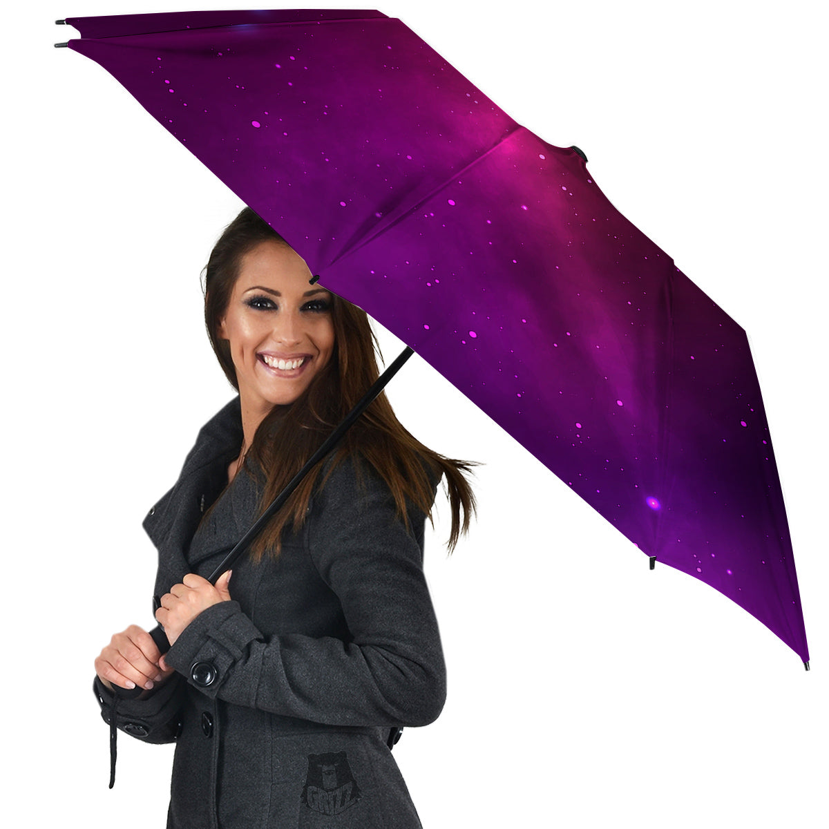 Galaxy Space Colorful Stardust Print Umbrella-grizzshop