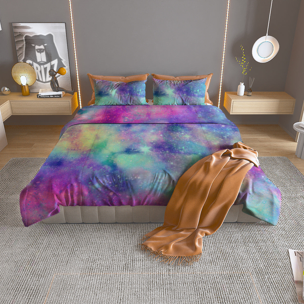 Frozen Mammoth Print Duvet Cover Bedding Set