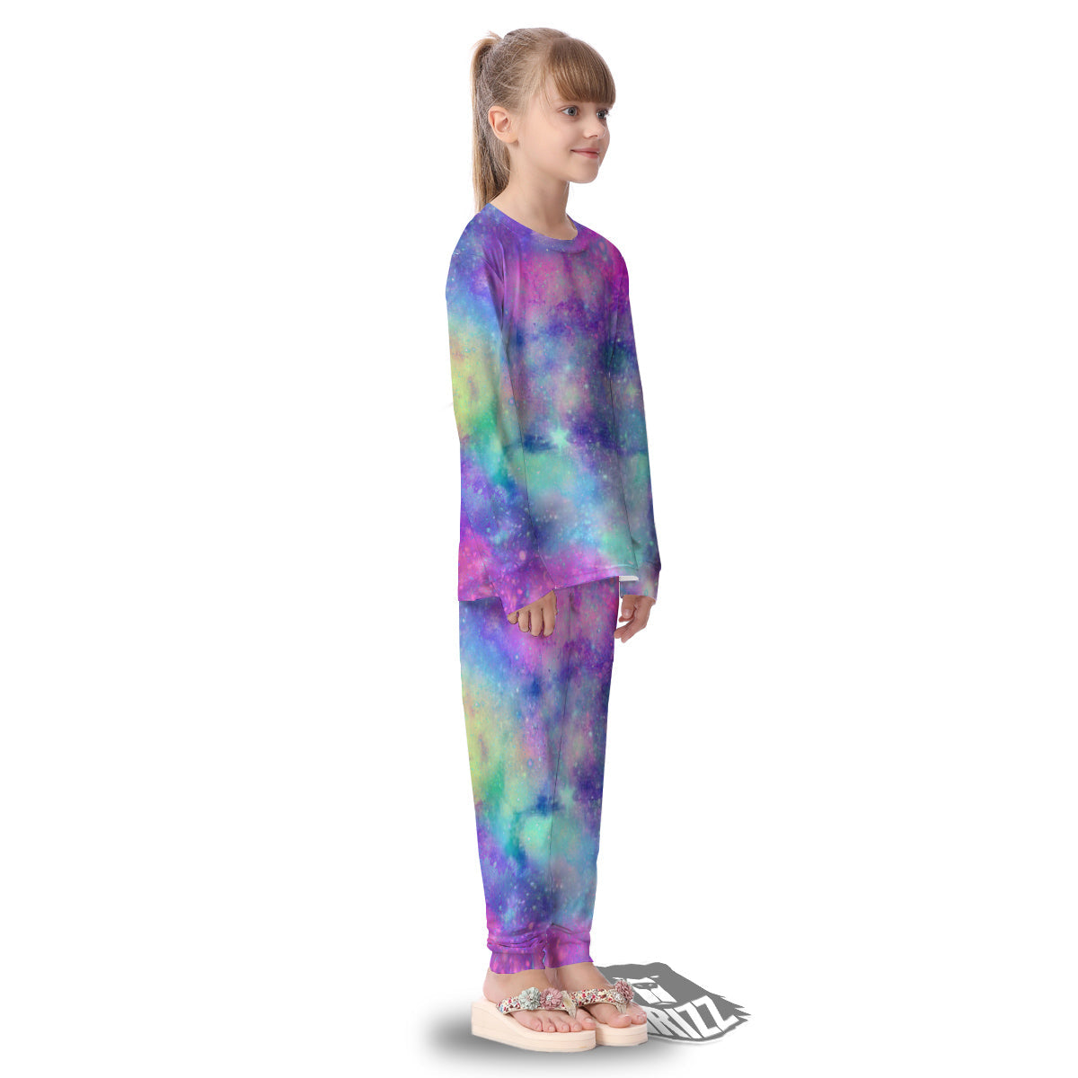 Galaxy Space Colorful Universe Print Kid's Pajamas-grizzshop