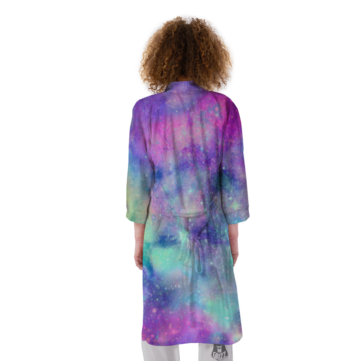 Galaxy Space Colorful Universe Print Kimono-grizzshop