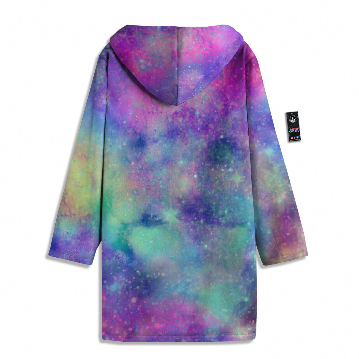 Galaxy Space Colorful Universe Print Men's Windbreaker Jacket-grizzshop