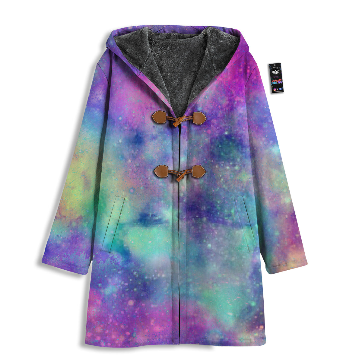 Galaxy Space Colorful Universe Print Men's Windbreaker Jacket-grizzshop