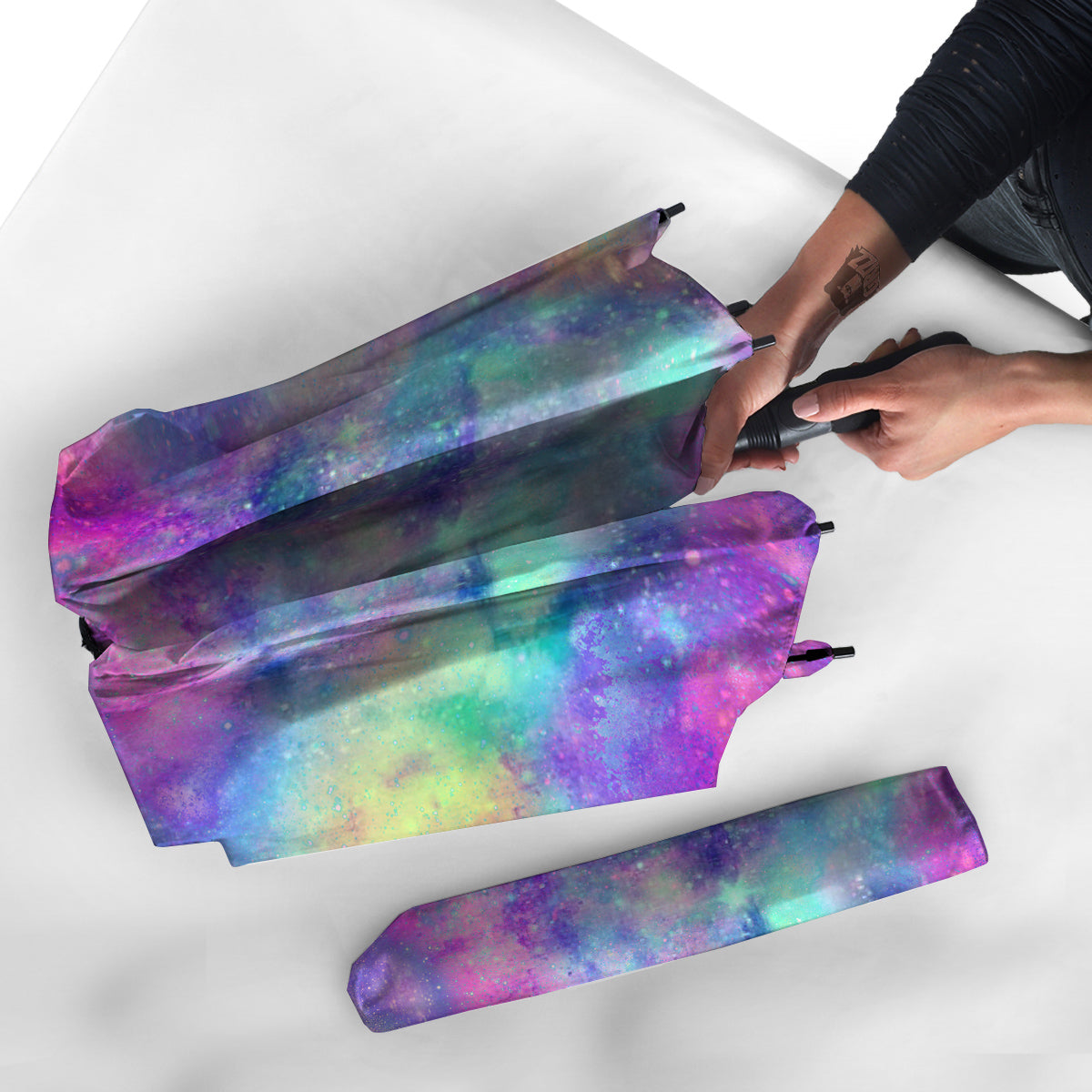 Galaxy Space Colorful Universe Print Umbrella-grizzshop