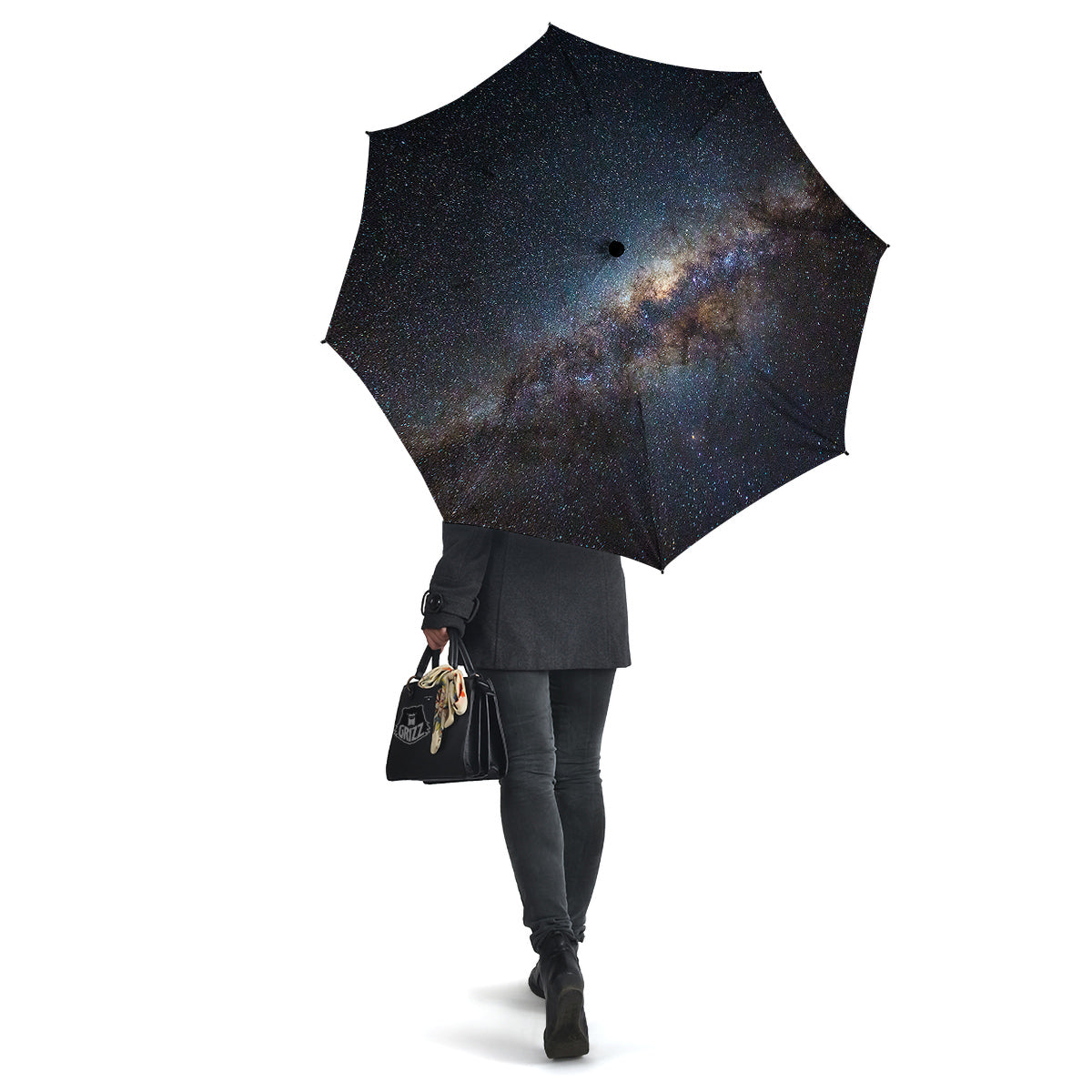 Galaxy Space Dark Milky Way Print Umbrella-grizzshop