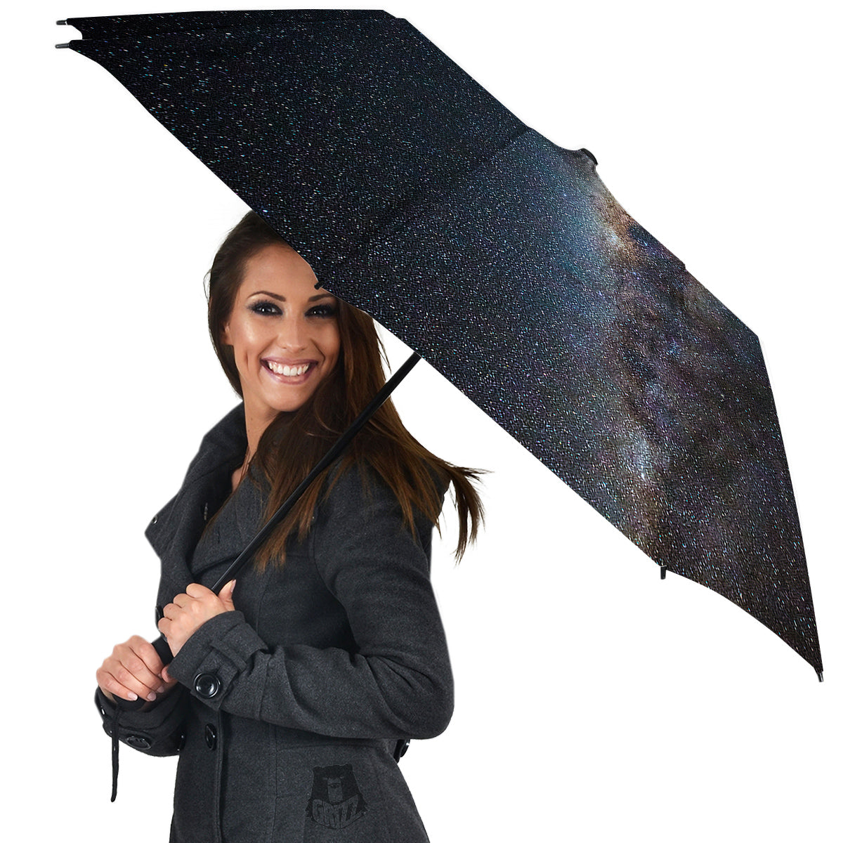 Galaxy Space Dark Milky Way Print Umbrella-grizzshop