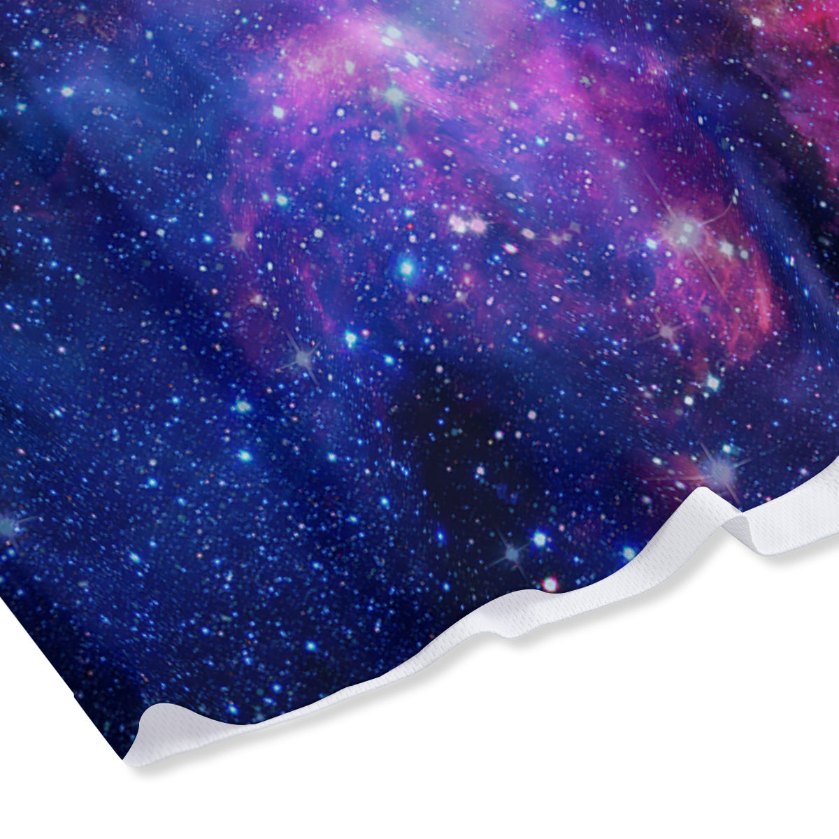 Galaxy Space Dark Purple Cosmos Print Mesh Shorts