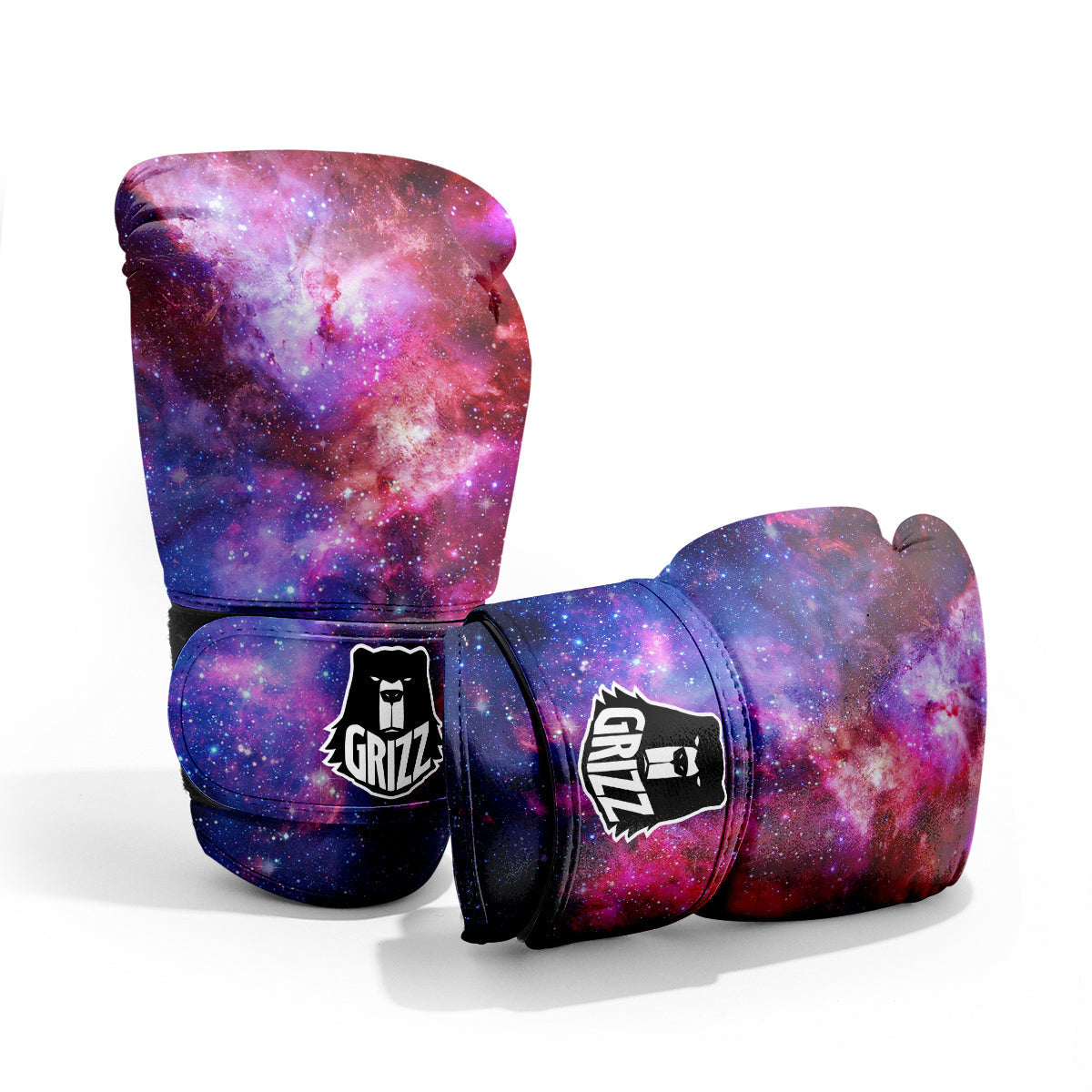 Galaxy Space Dark Purple Cosmos Print Pro Boxing Glove