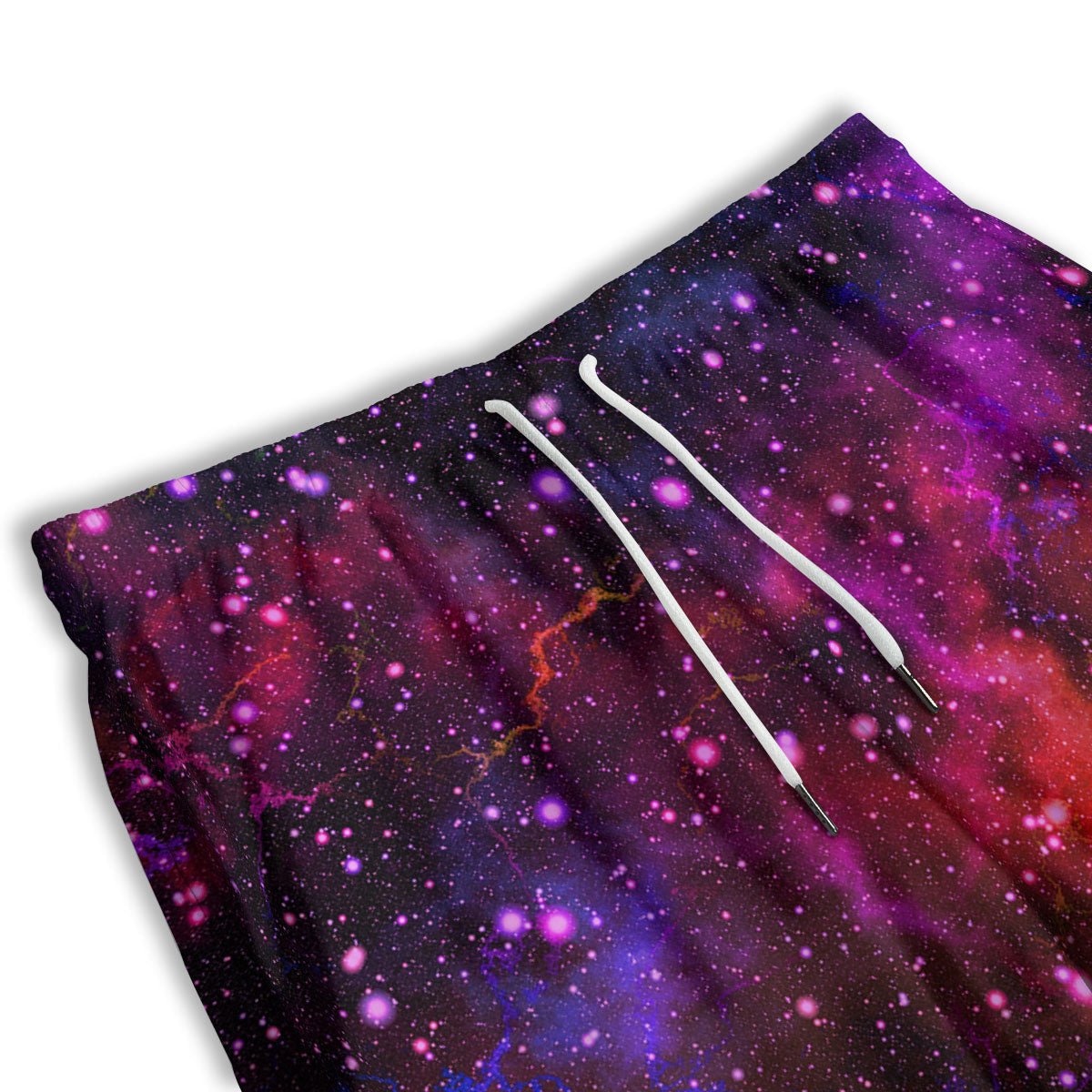 Galaxy Space Purple Dark Print Men's Athletic Shorts