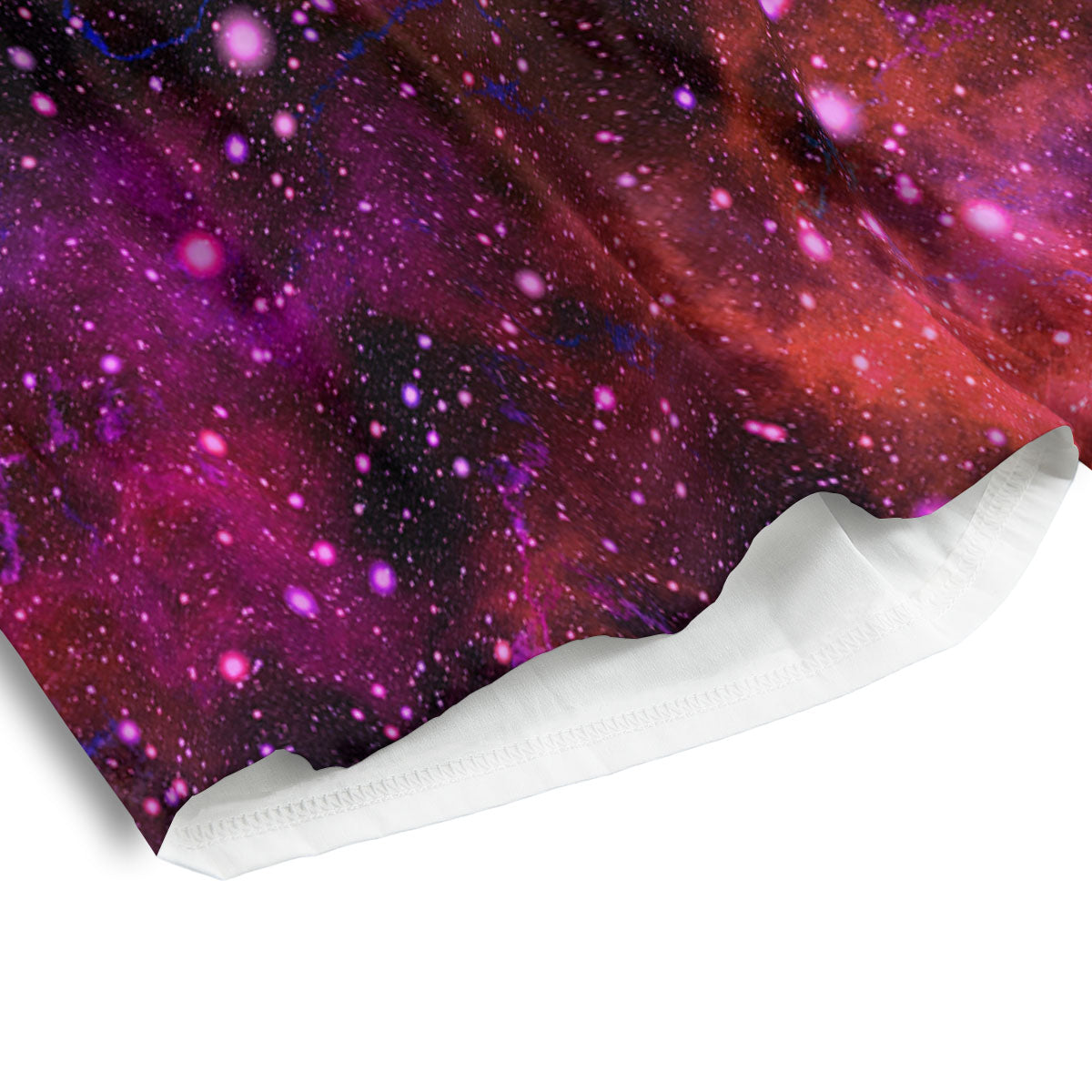 Galaxy Space Purple Dark Print Men's Athletic Shorts