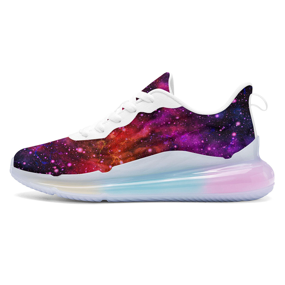 Galaxy Space Purple Dark Print Running Sneakers-grizzshop