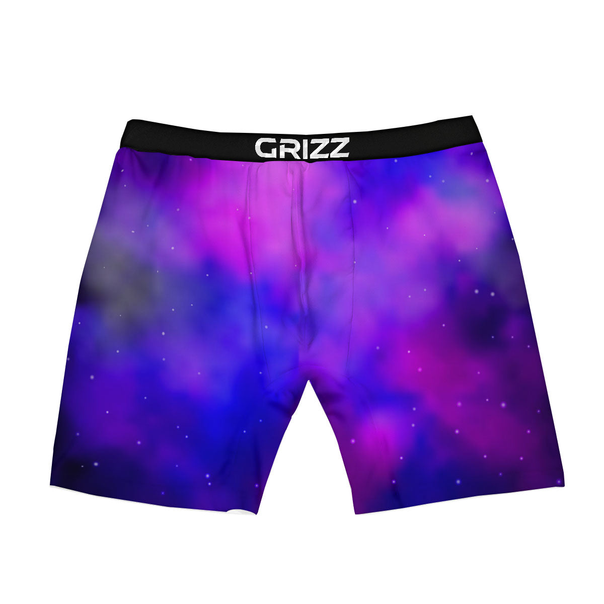 Galaxy Space Purple Nebula Cloud Print Boxer Briefs-grizzshop