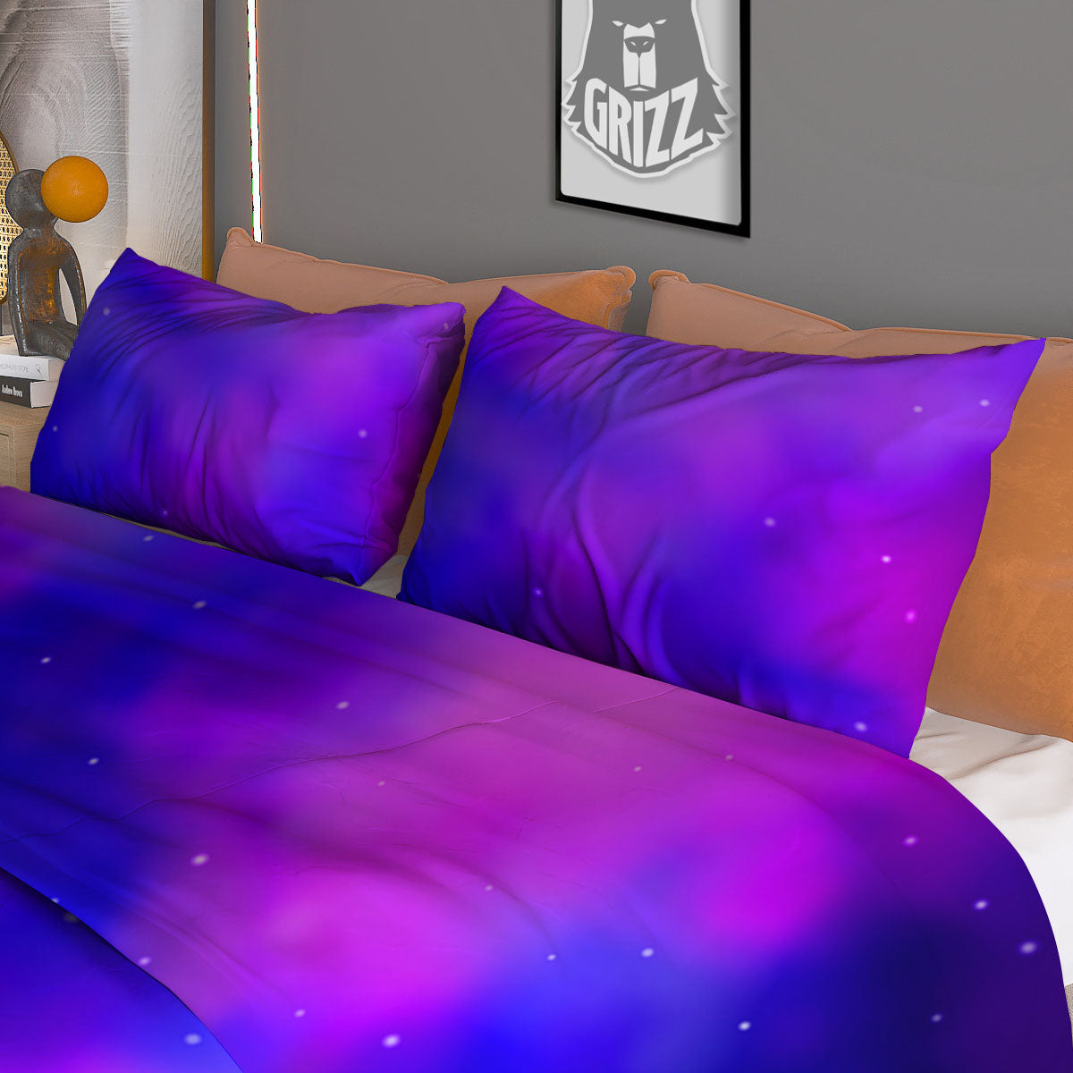 Frangipani Yellow Print Pattern Duvet Cover Bedding Set