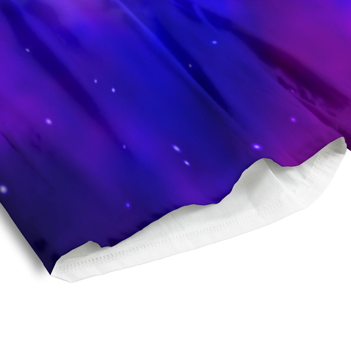 Galaxy Space Purple Nebula Cloud Print Men's Athletic Shorts