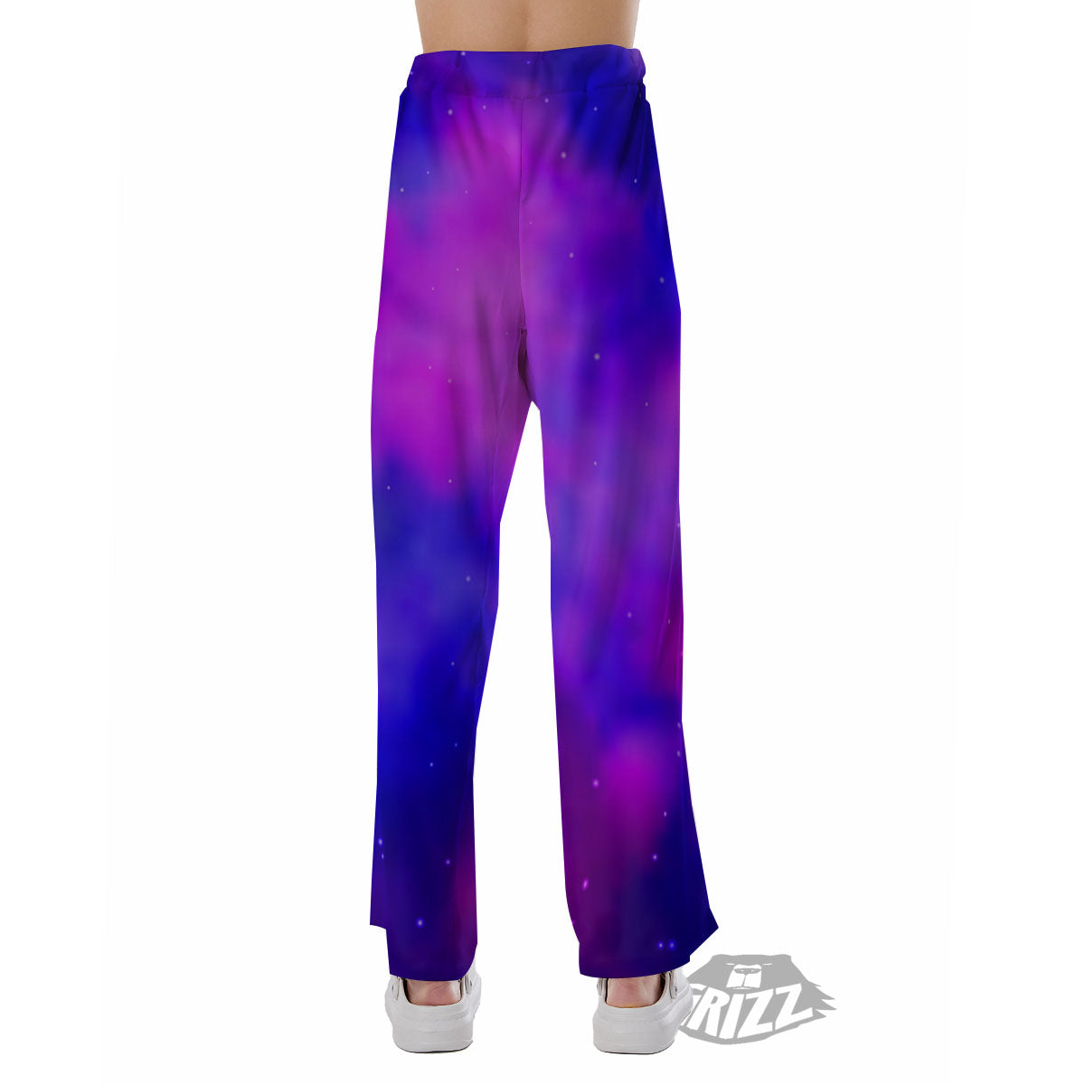 Galaxy Space Purple Nebula Cloud Print Pajama Pants-grizzshop