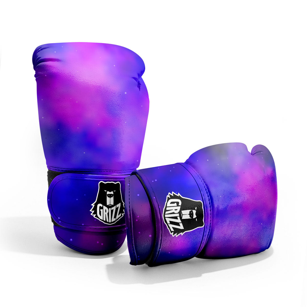 Galaxy Space Purple Nebula Cloud Print Pro Boxing Glove