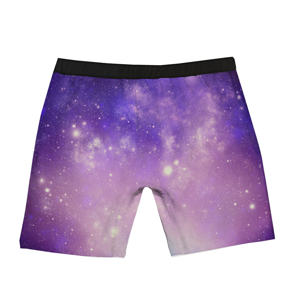 Galaxy Space Purple Stardust Cloud Print Boxer Briefs-grizzshop