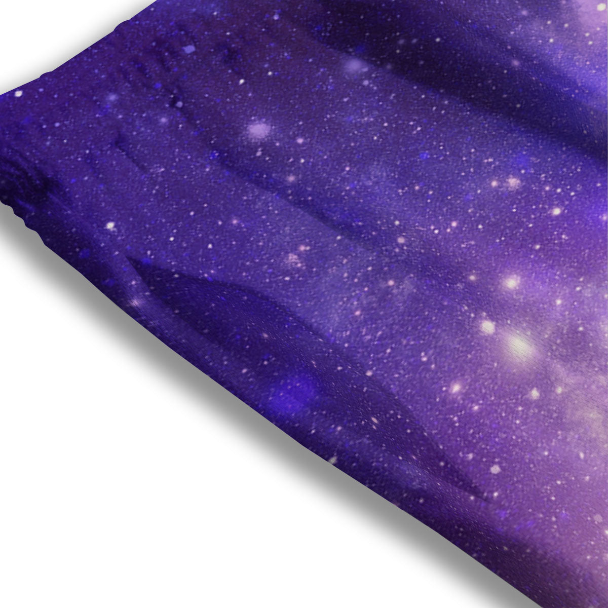 Galaxy Space Purple Stardust Cloud Print Mesh Shorts
