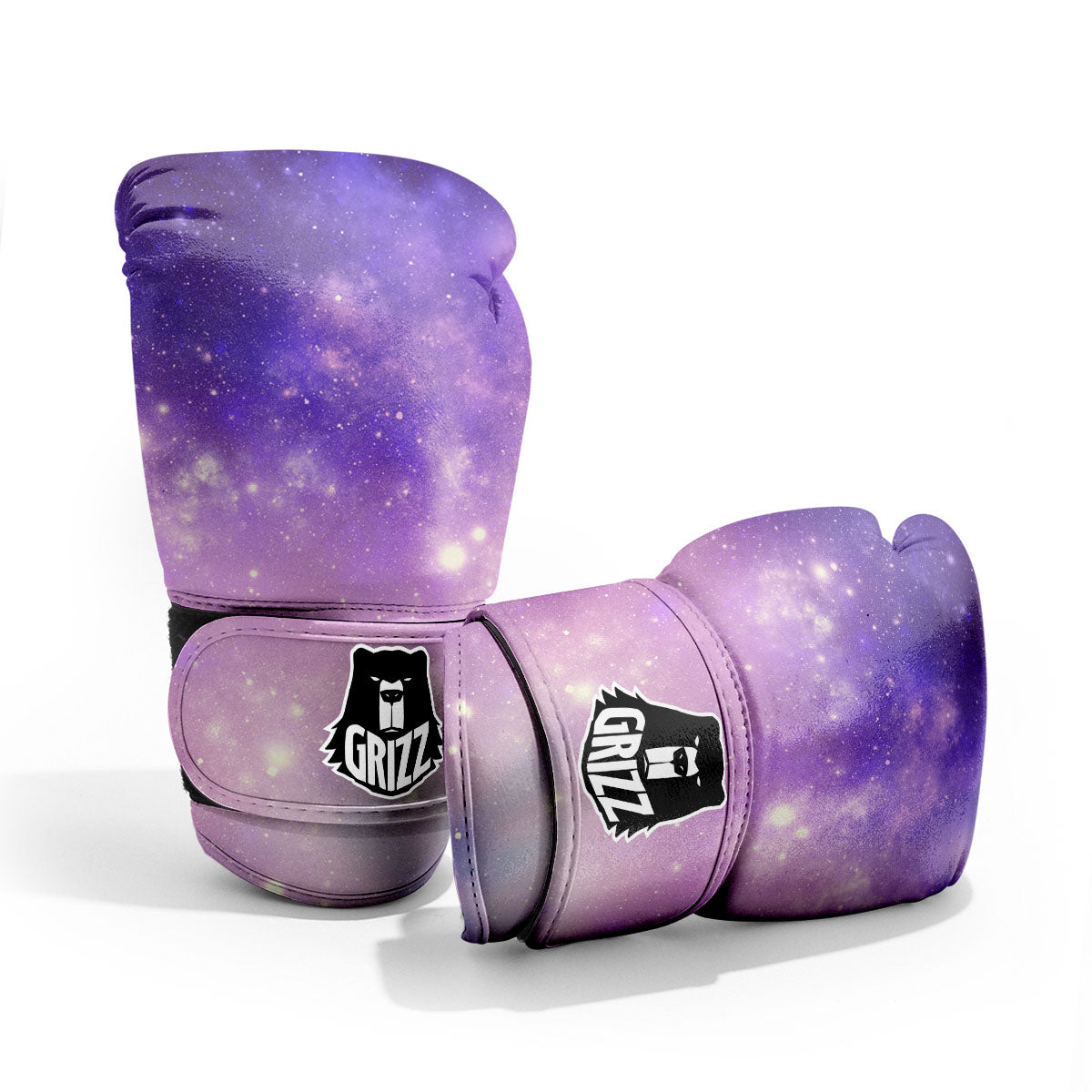 Galaxy Space Purple Stardust Cloud Print Pro Boxing Glove