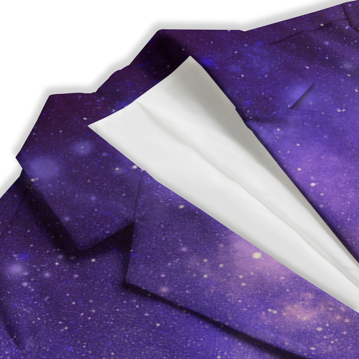 Galaxy Space Purple Stardust Cloud Print Women's Blazer-grizzshop