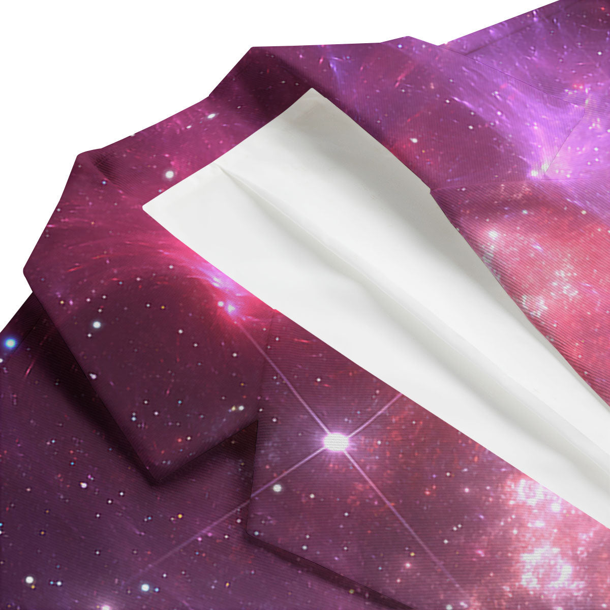 Galaxy Space Purple Starfield Print Men's Blazer-grizzshop