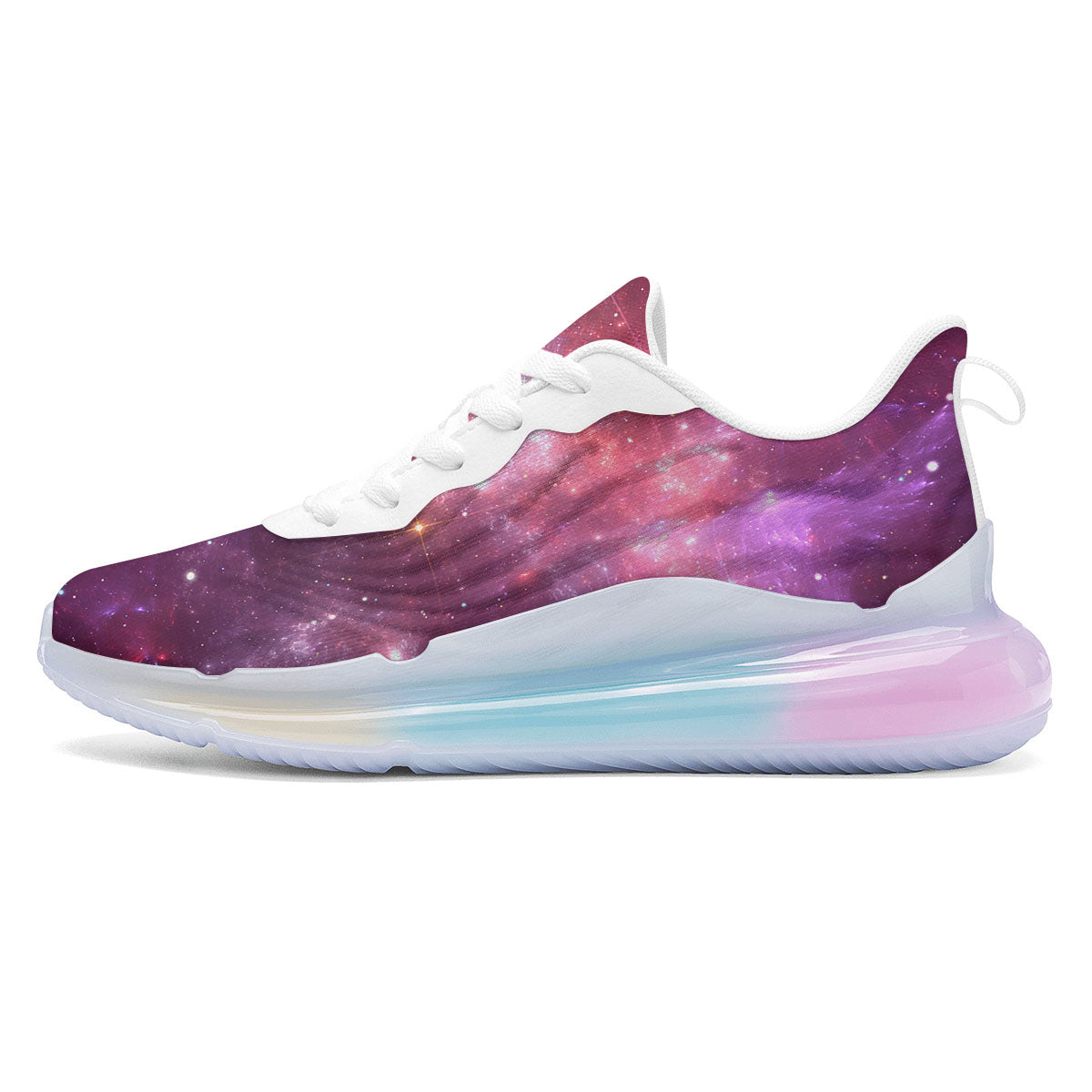 Galaxy Space Purple Starfield Print Running Sneakers-grizzshop