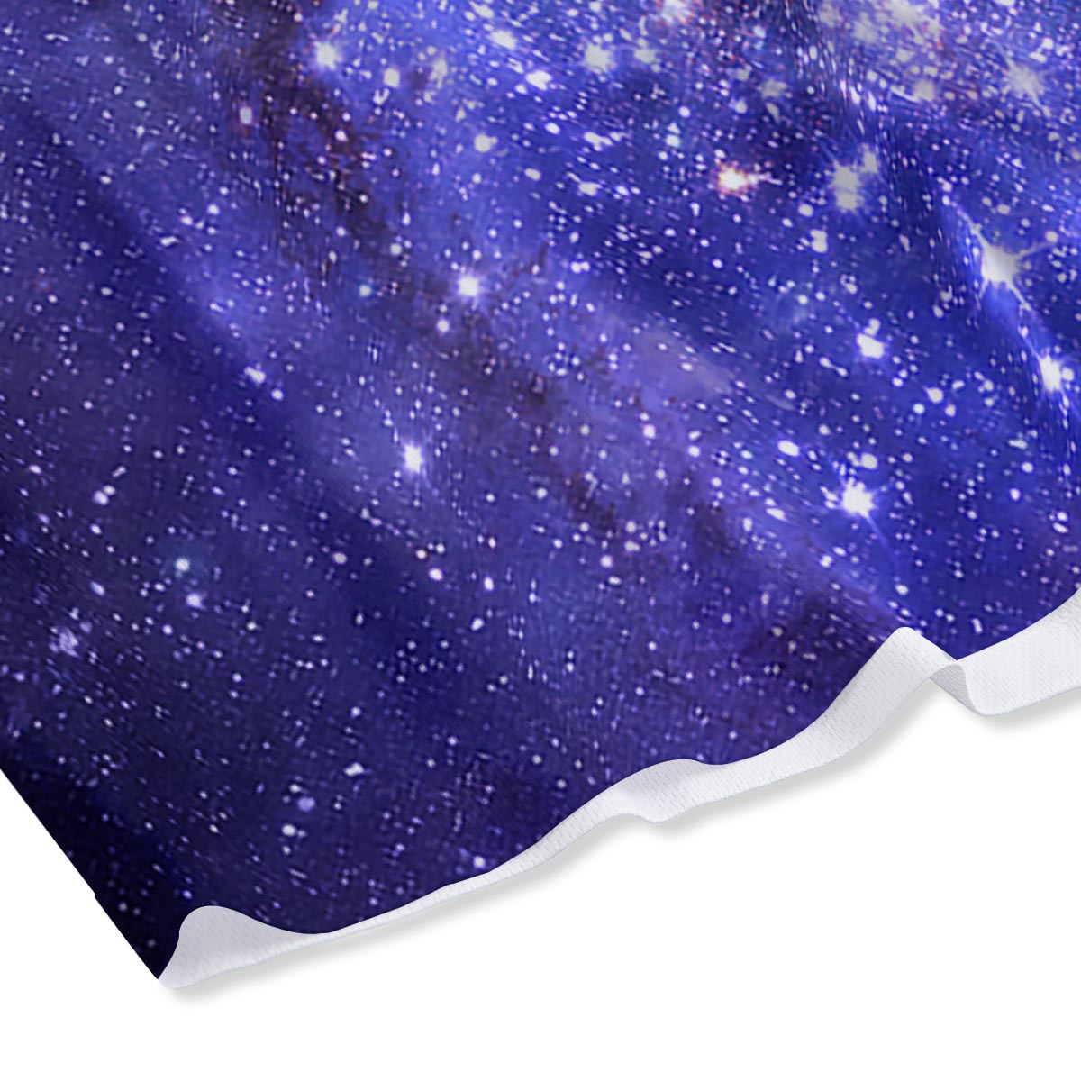 Galaxy Space Starfield Nebula Print Mesh Shorts