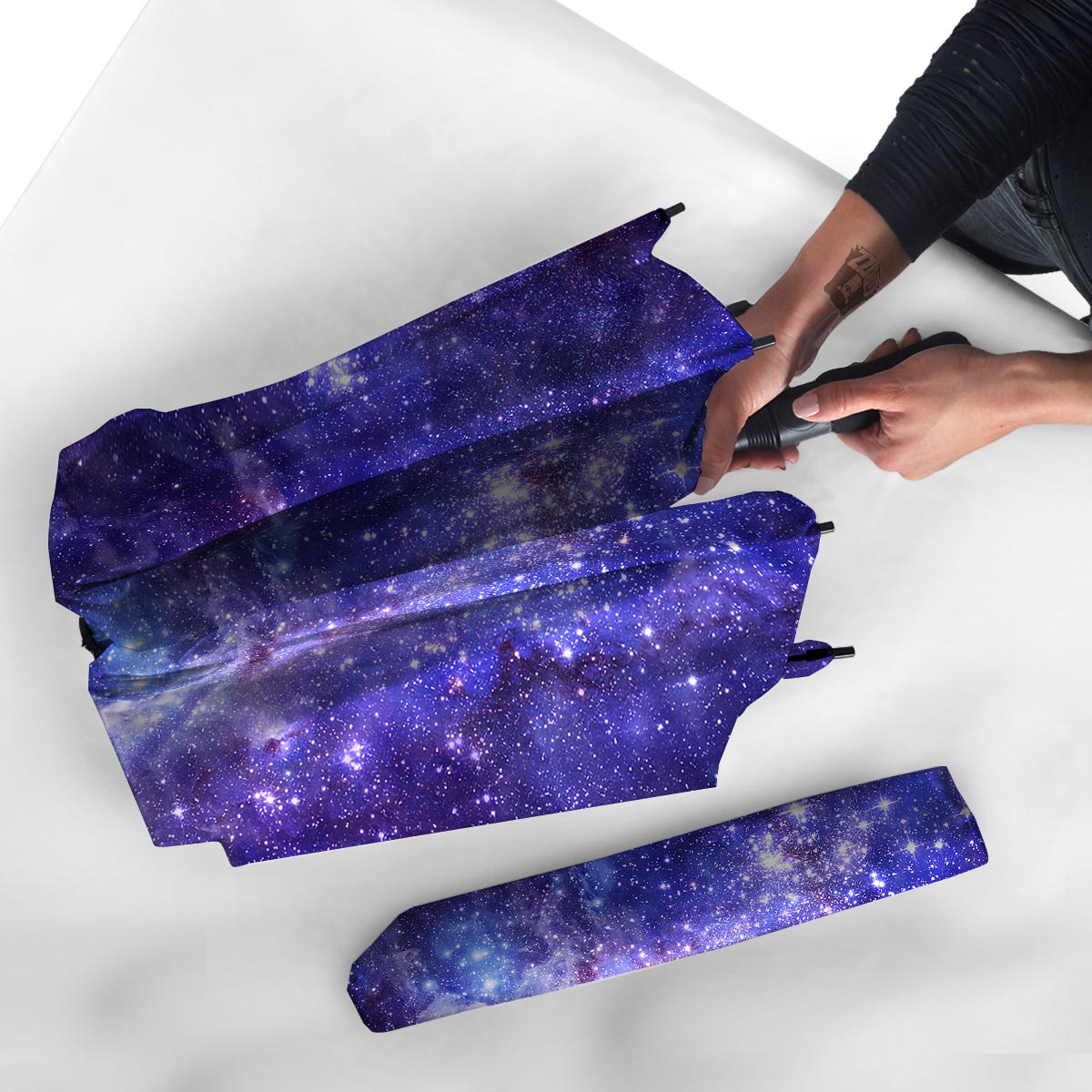 Galaxy Space Starfield Nebula Print Umbrella-grizzshop