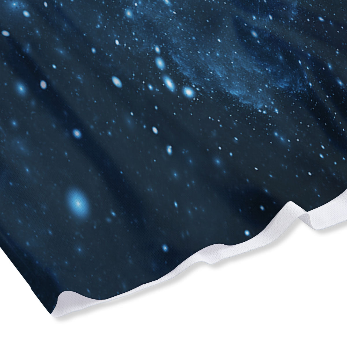 Galaxy Space White Cloud Print Mesh Shorts