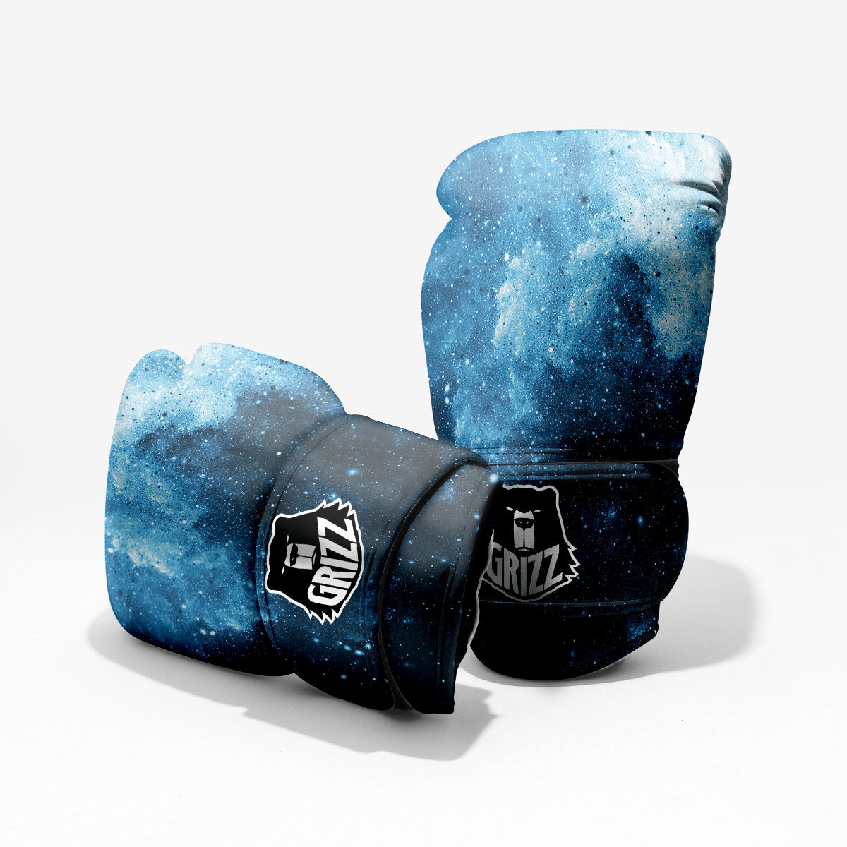 Galaxy Space White Cloud Print Pro Boxing Glove