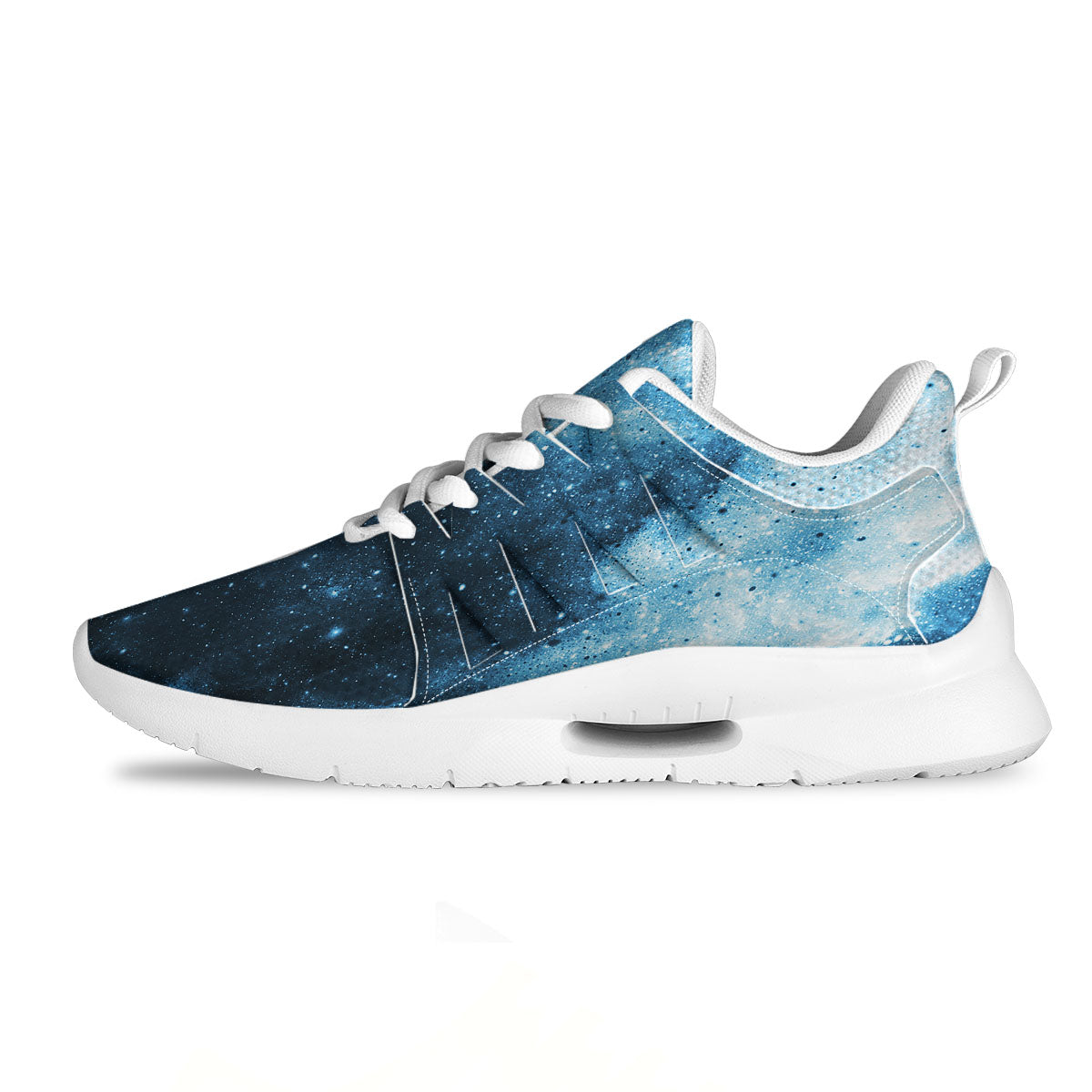 Galaxy Space White Cloud Print Tennis Shoes-grizzshop