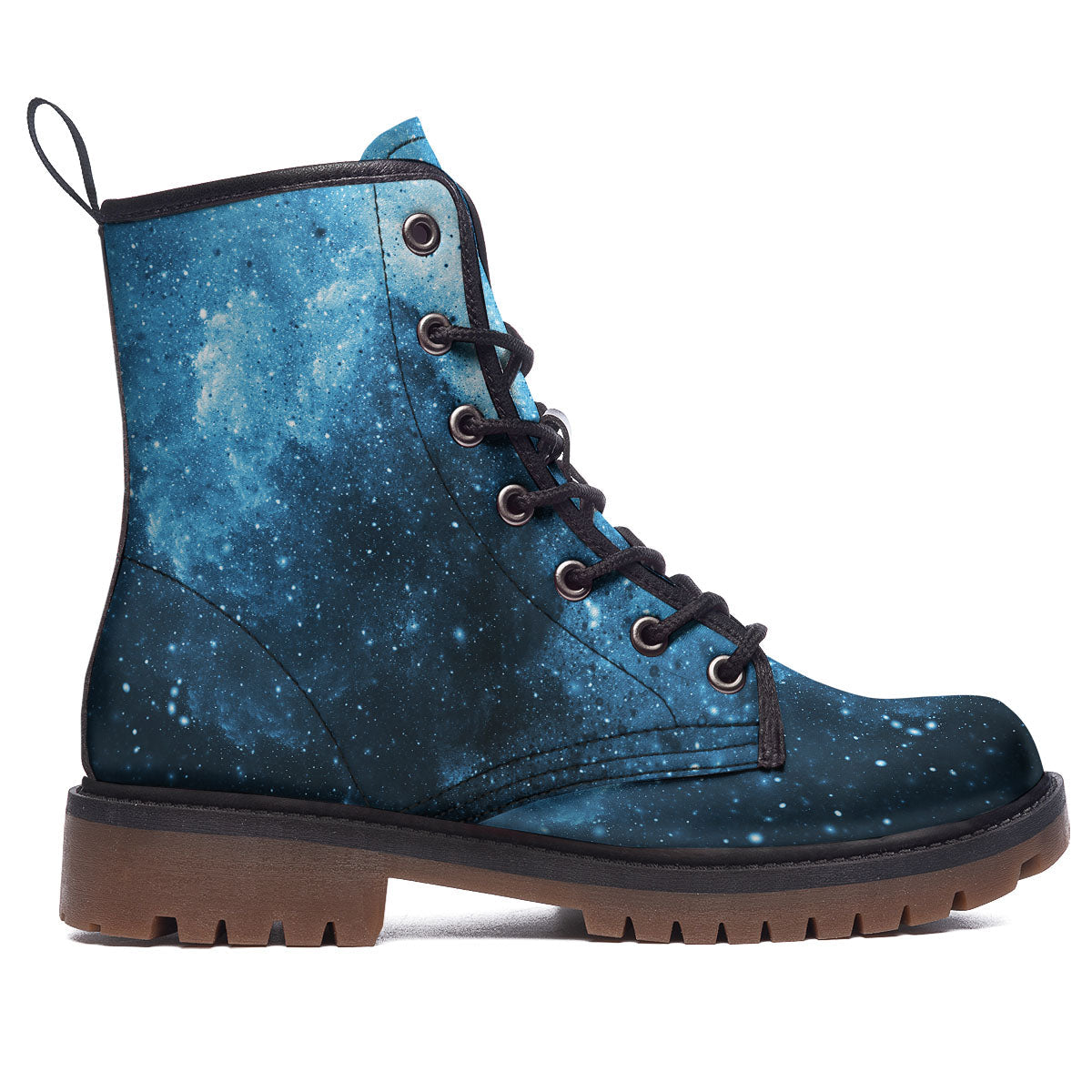 Galaxy Space White Cloud Print Work Boots-grizzshop