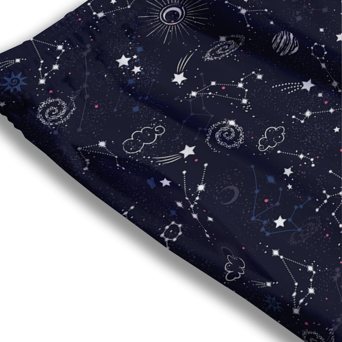 Galaxy Space Zodiac Star Signs Print Mesh Shorts