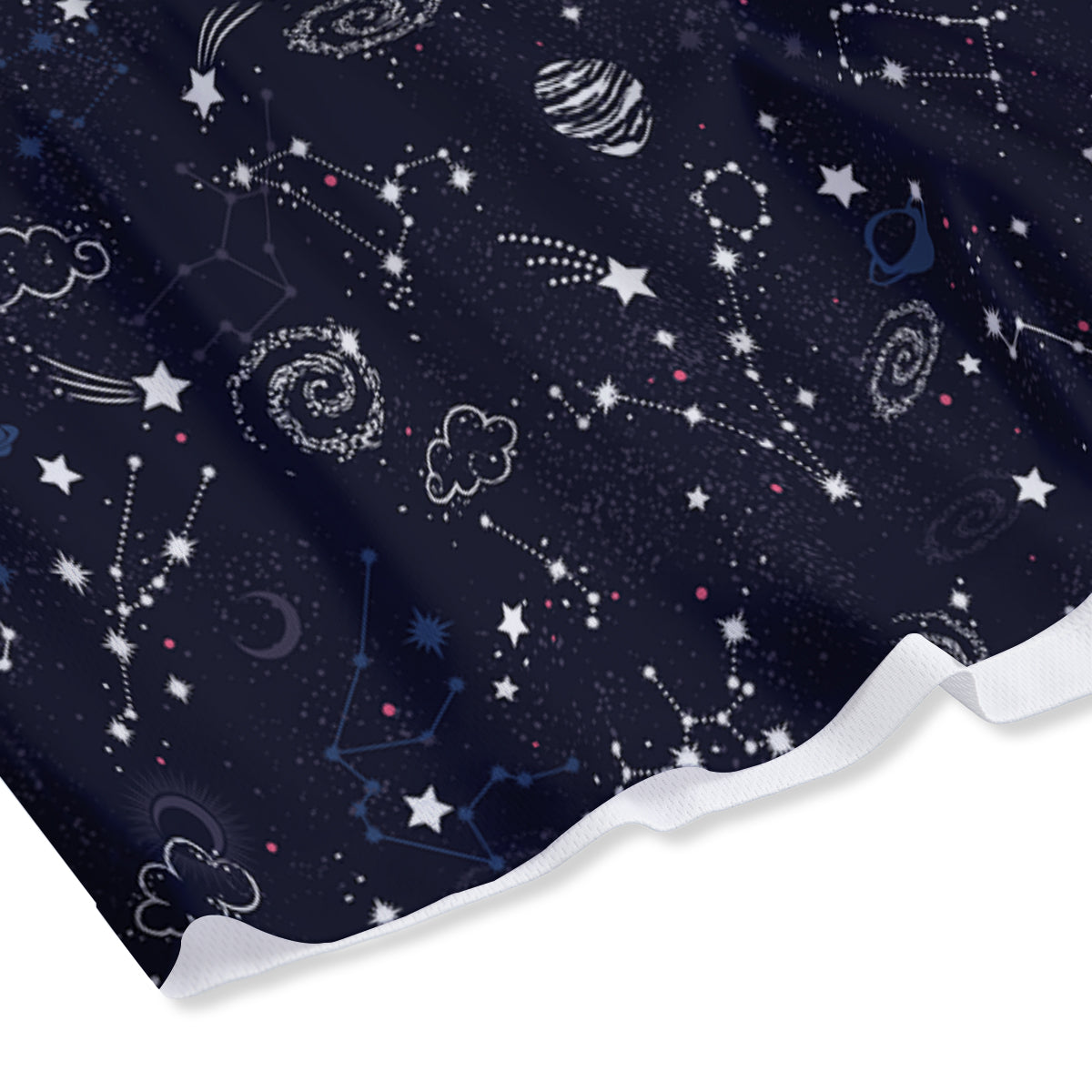 Galaxy Space Zodiac Star Signs Print Mesh Shorts