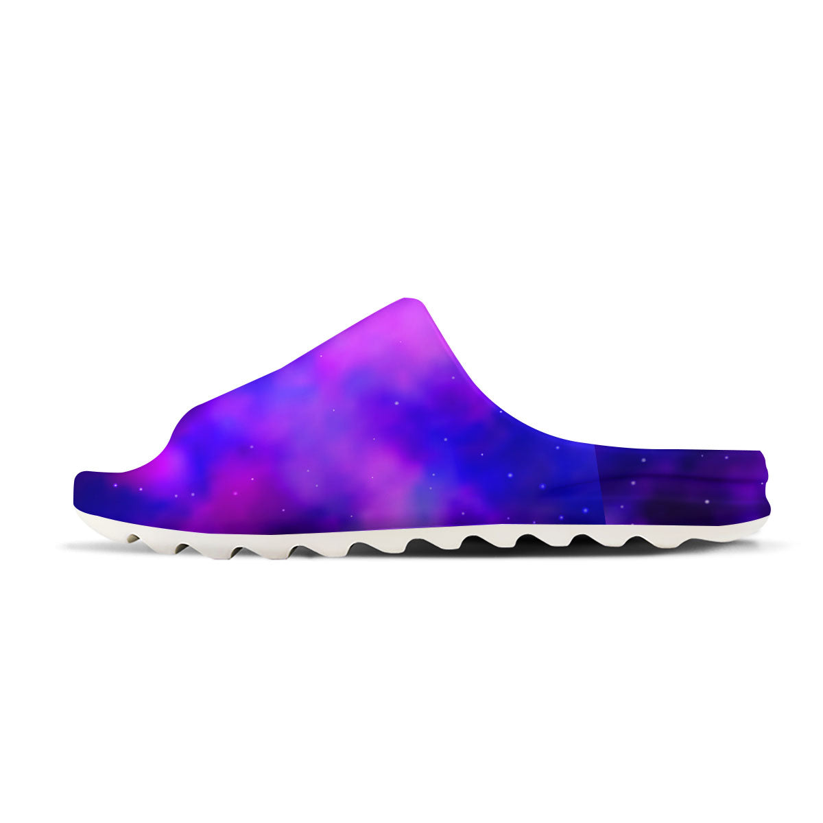 Galaxy Space Purple Nebula Cloud Print Sandals-grizzshop