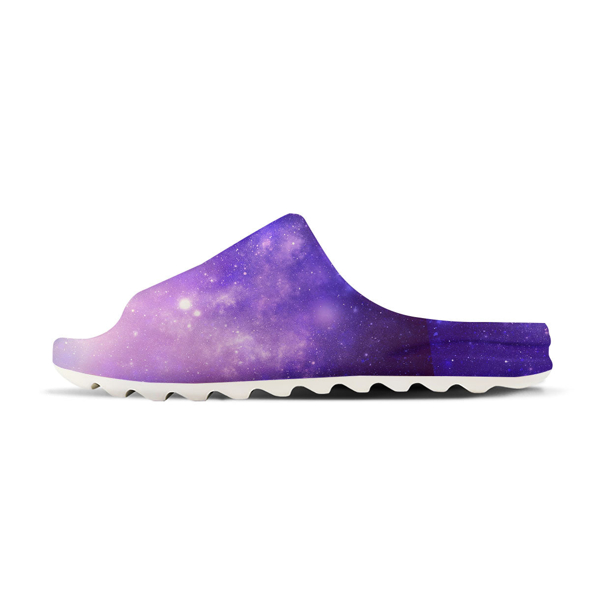 Galaxy Space Purple Stardust Cloud Print Sandals-grizzshop