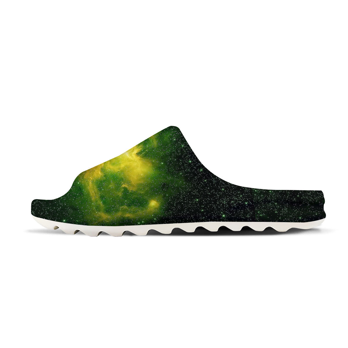Galaxy Sparkle Green Print Sandals-grizzshop