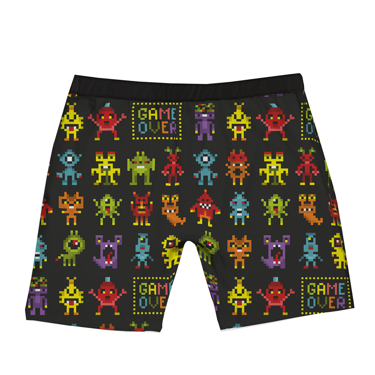 Game Monsters 8-Bit Video Print Pattern Boxer Briefs-grizzshop