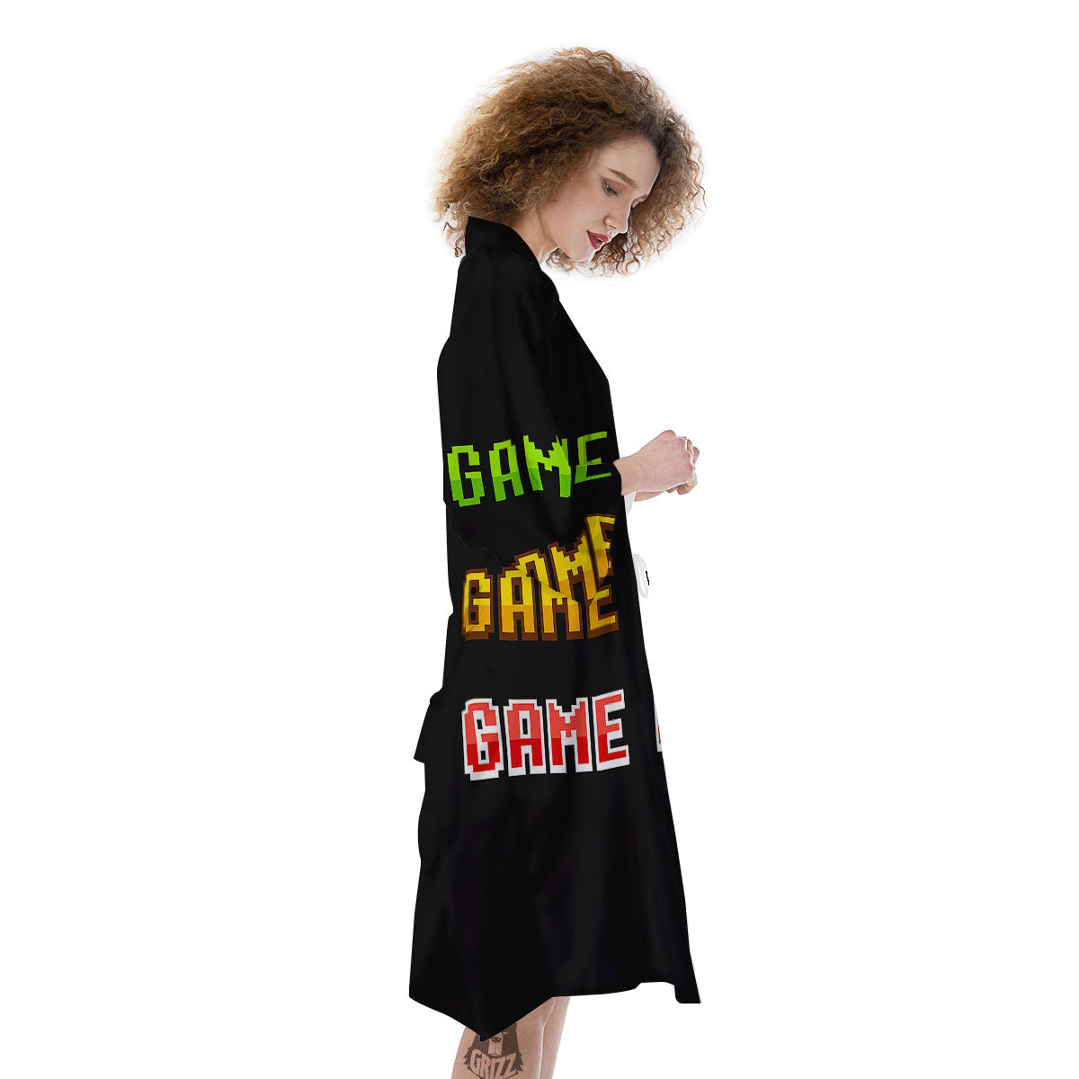 Game Over 8-Bit Print Kimono-grizzshop