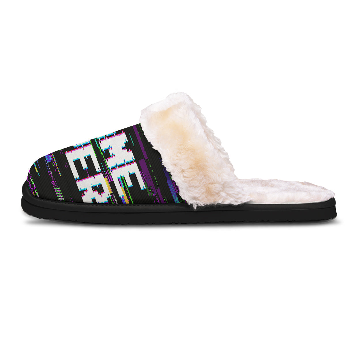 Game Over Text Glitch Effect Print Slippers-grizzshop