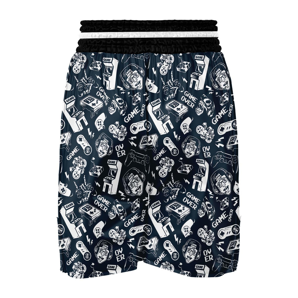 Gaming Pattern Print Boxing Shorts-grizzshop