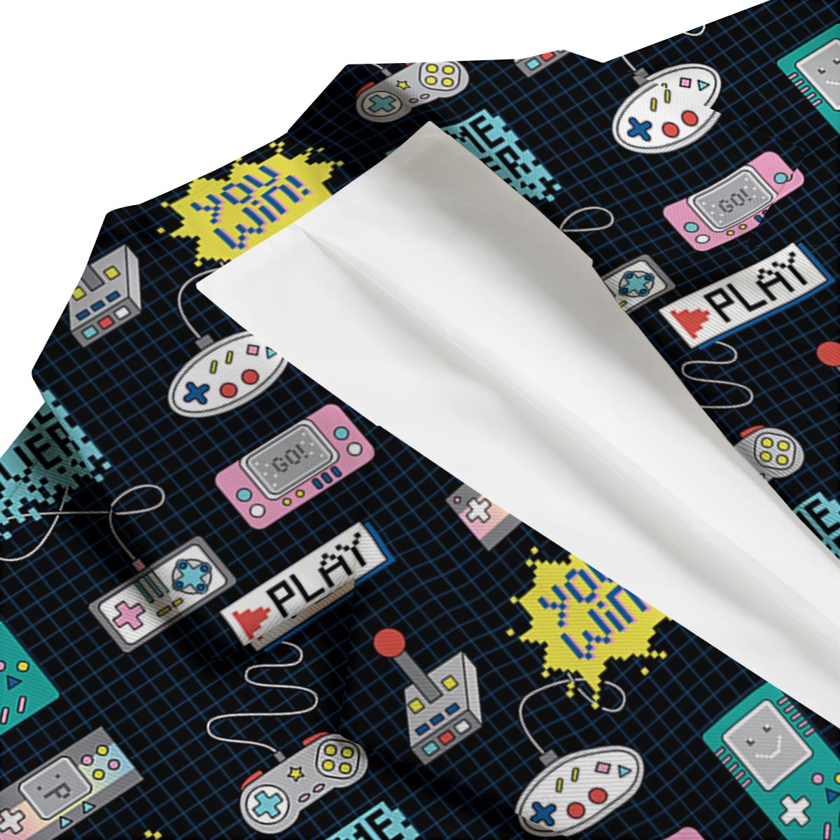 Gaming Print Pattern Men's Blazer-grizzshop