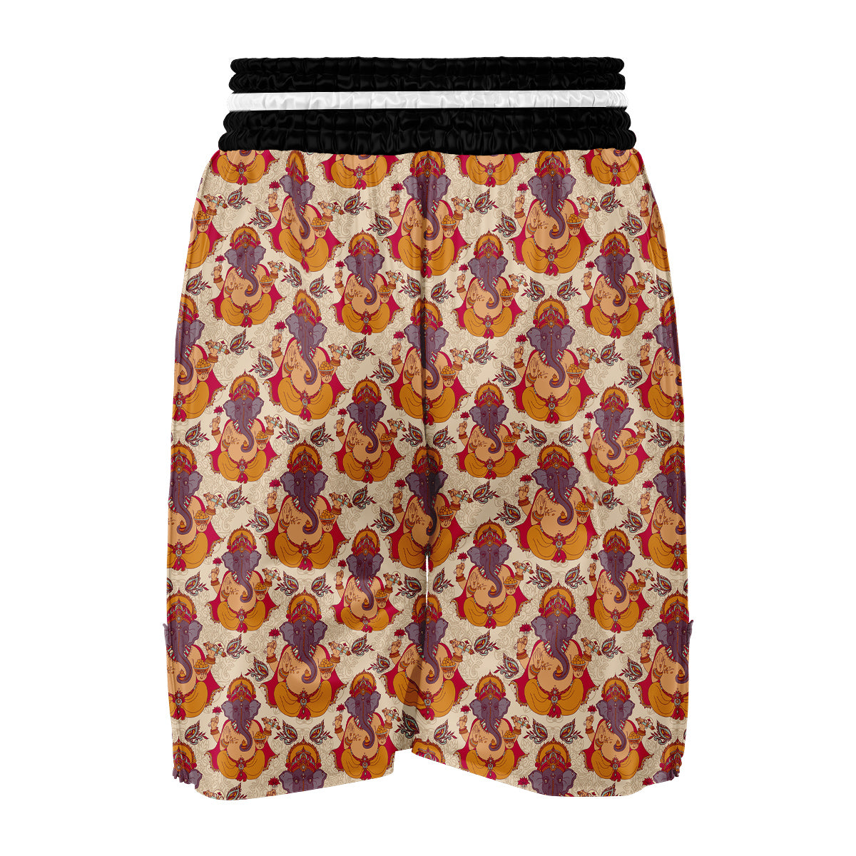 Ganesha Print Pattern Boxing Shorts-grizzshop
