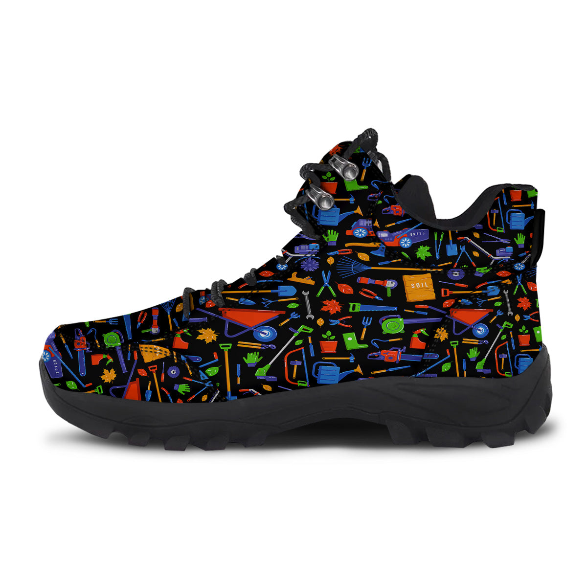 Garden Tools Print Pattern Hiking Shoes-grizzshop