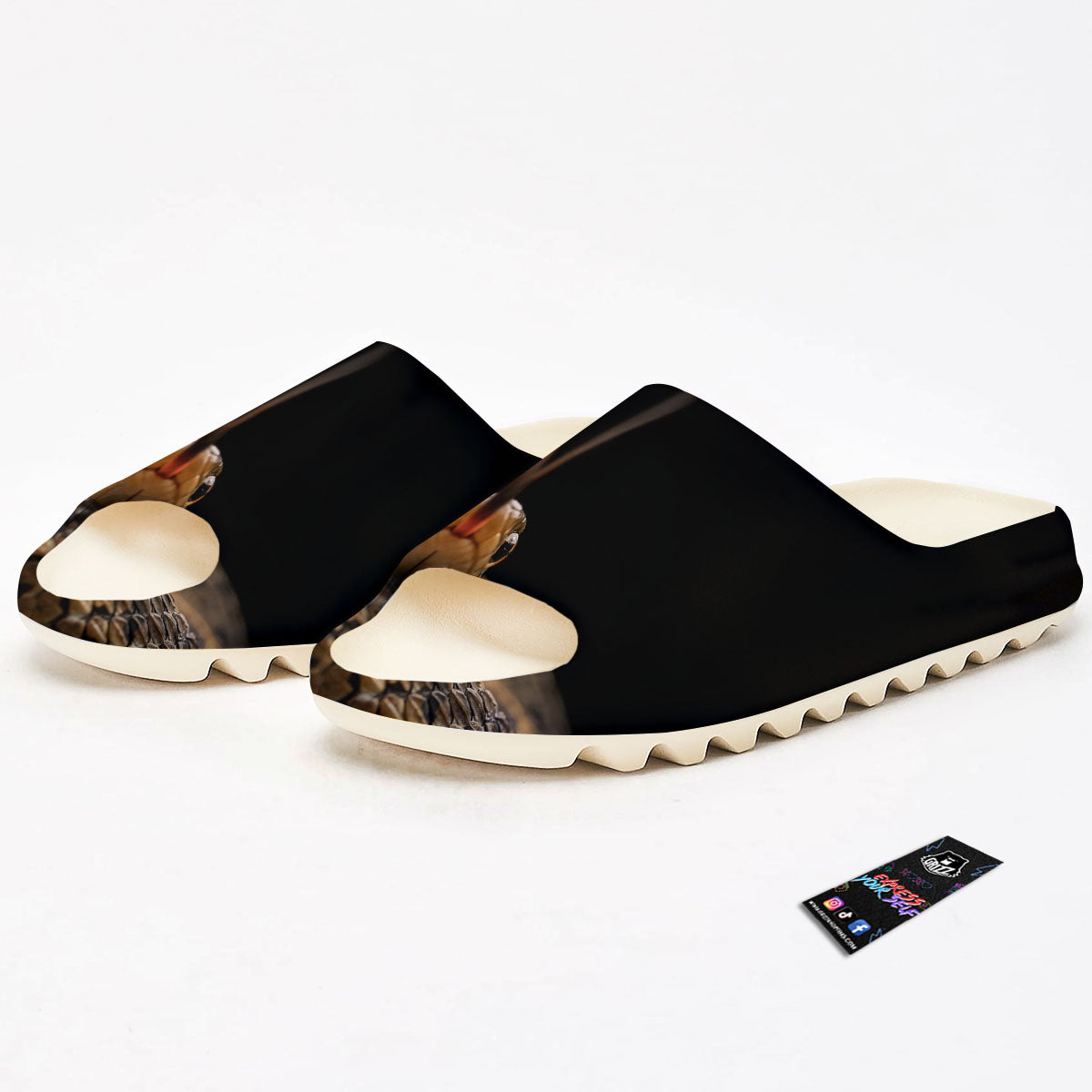 Garter Snake Print Sandals-grizzshop