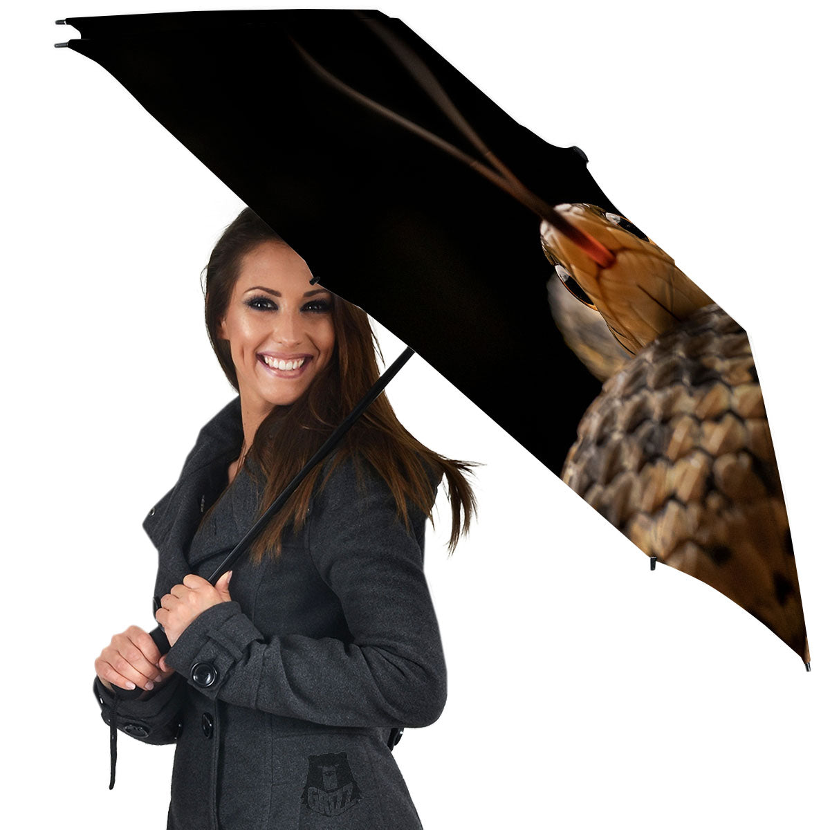 Garter Snake Print Umbrella-grizzshop