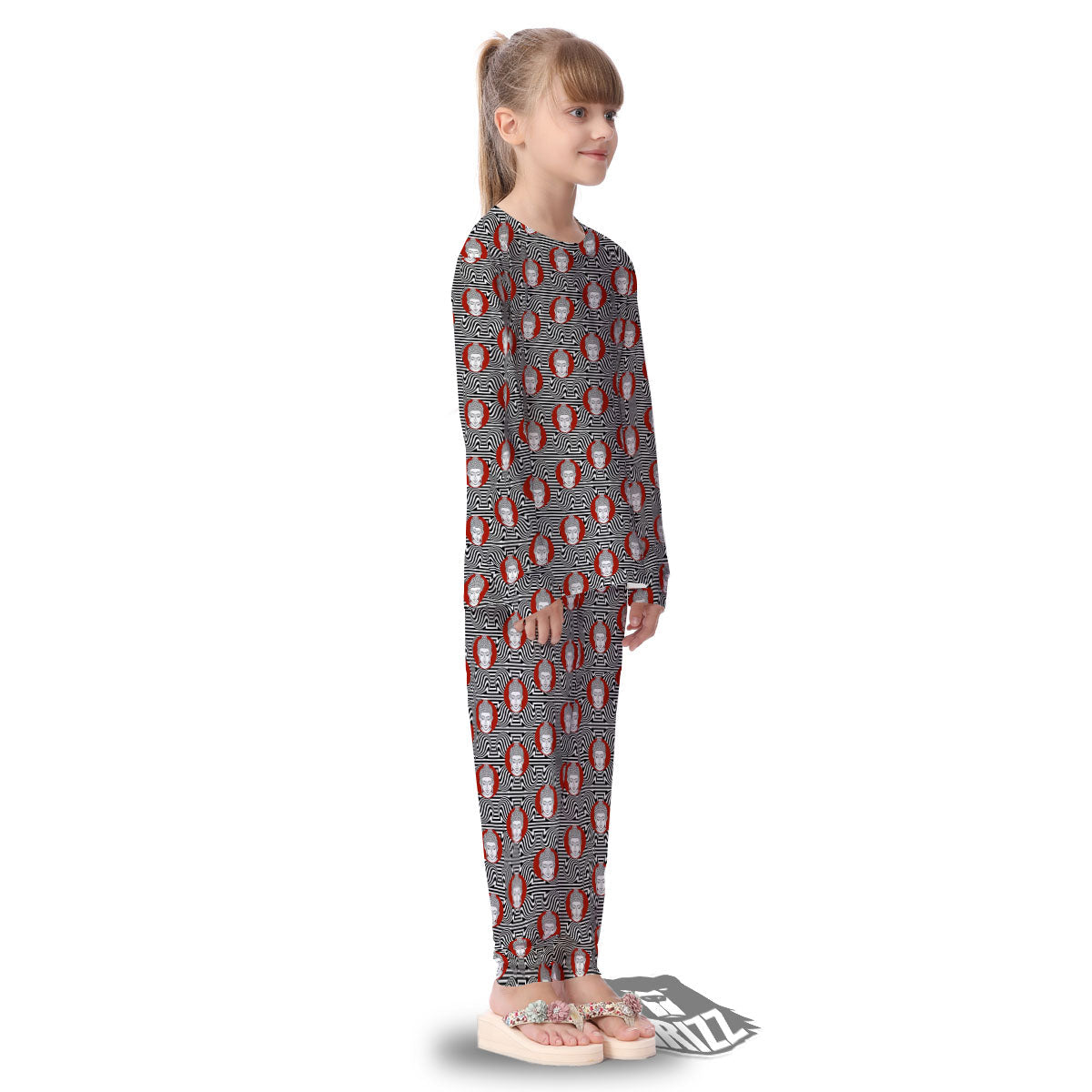 Gautama Buddha Print Pattern Kid's Pajamas-grizzshop