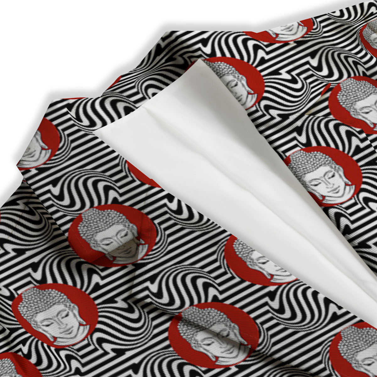 Gautama Buddha Print Pattern Women's Blazer-grizzshop